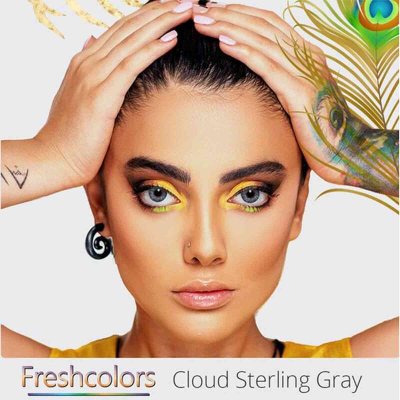 elegance freshcolors Cloud Sterling Grey renkli lens-Lenssepeti.com.tr