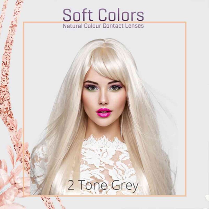 elegance soft colors 2 tone grey renkli lens-Lenssepeti.com.tr