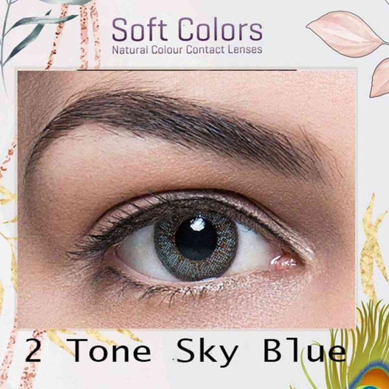 elegance soft colors 2 tone sky blue-Lenssepeti.com.tr